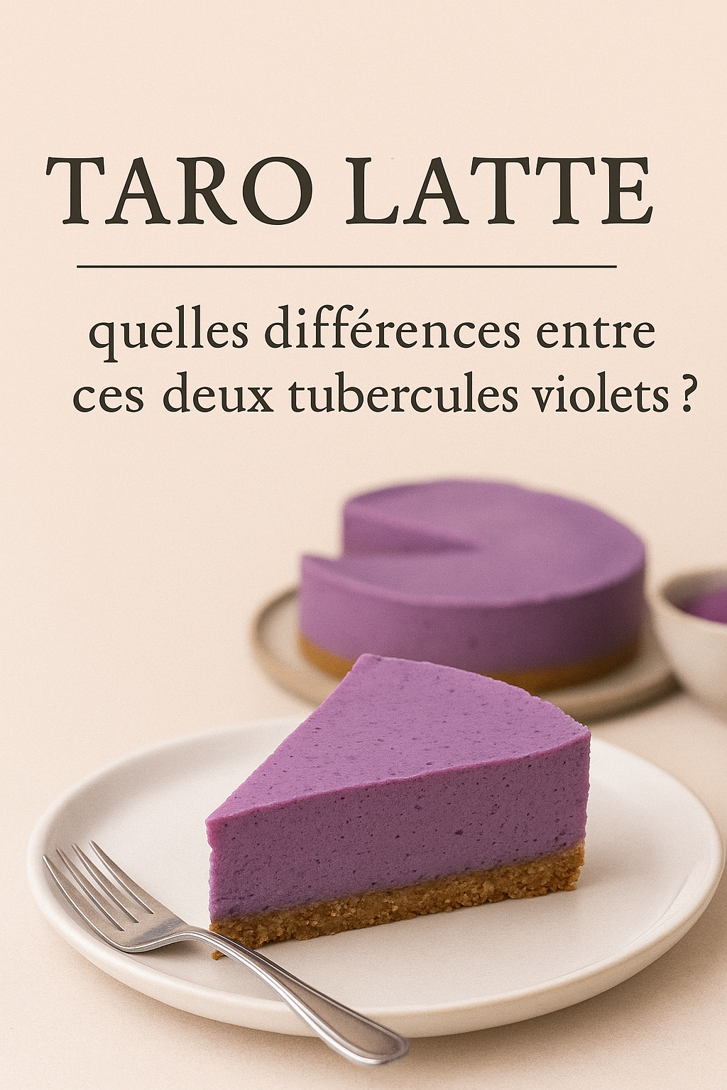 Cheesecake au Taro : un dessert fondant et original